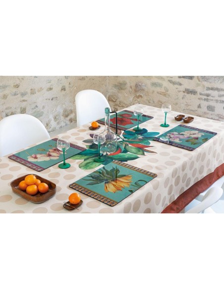L'Oca Nera - Tovaglietta Rigida Ottanio 39x29,5 - Orchidea