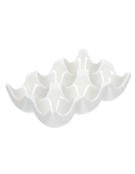 La Porcellana Bianca·porta Uova X 6 Cm14x9x4