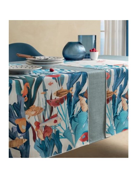 L'Oca Nera - Maui - Runner Antimacchia cm 155 x 50, 2 posti