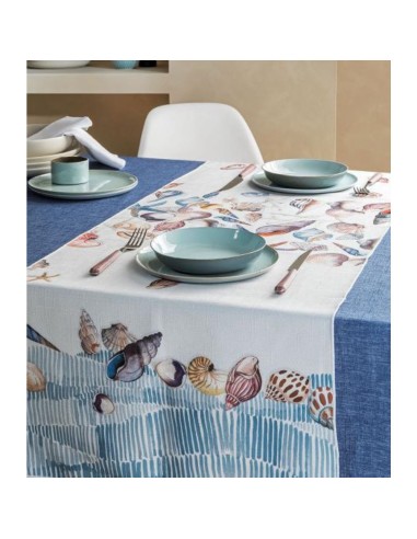 L'Oca Nera - Panarea - Runner Antimacchia cm 155 x 50, 2 posti