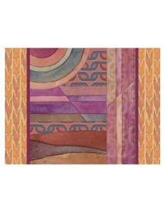 L'Oca Nera -  Tovaglietta Rigida Cornice Senape 39x29,5 cm -  Orizzonti di Seta