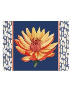 L'Oca Nera -  Tovaglietta Rigida Blu 39x29,5 cm -  Riflessi di Loto