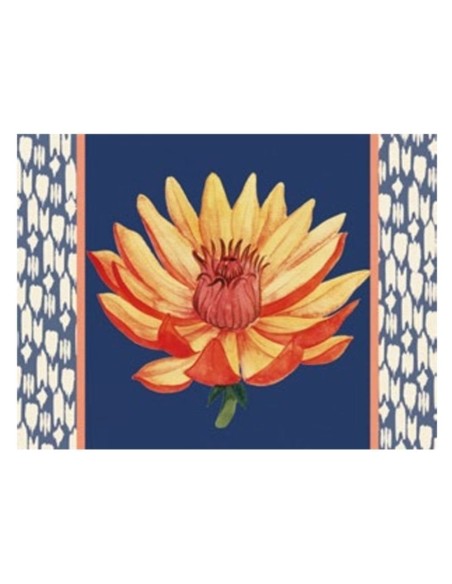 L'Oca Nera -  Tovaglietta Rigida Blu 39x29,5 cm -  Riflessi di Loto