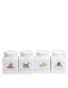 La Porcellana Bianca-Conserva Barat.Porc. Spezie 4Pz Mix 2 Gb Gift Box