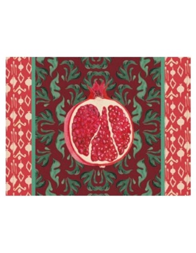 L'Oca Nera -  Tovaglietta Rigida Cacao 39x29,5 cm -  Melograno D'Oriente