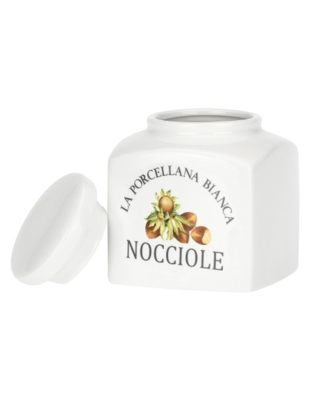 La Porcellana Bianca-Conserva Bar Por 0,5 Lt Deco Nocciole Gb Gift Box