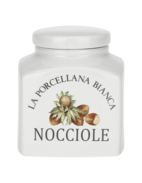 La Porcellana Bianca-Conserva Bar Por 0,5 Lt Deco Nocciole Gb Gift Box