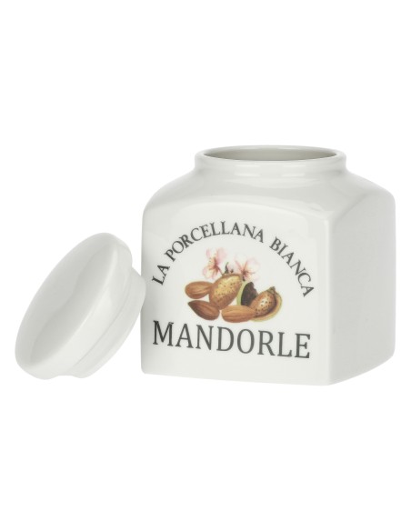 La Porcellana Bianca-Conserva Bar Por 0,5 Lt Deco Mandorle Gb Gift Box