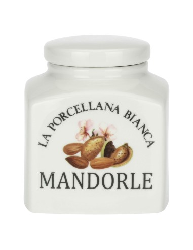La Porcellana Bianca-Conserva Bar Por 0,5 Lt Deco Mandorle Gb Gift Box
