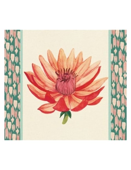 L'Oca Nera -  Tovaglietta Rigida Avorio 39x35 cm -  Riflessi di Loto