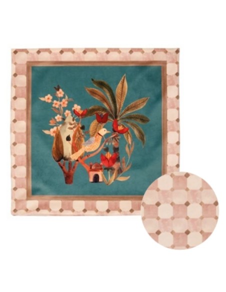 L'Oca Nera - Cuscino 48x48 cm - Ottanio