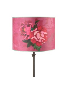 L'Oca Nera - Paralume Cilindrico Grande Ø40x30h cm - Petali D'Oriente
