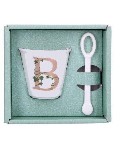 La Porcellana Bianca-Unico Bicchierino B C/Cucchiaino 75 CC Gb 75 Cm Gift Box