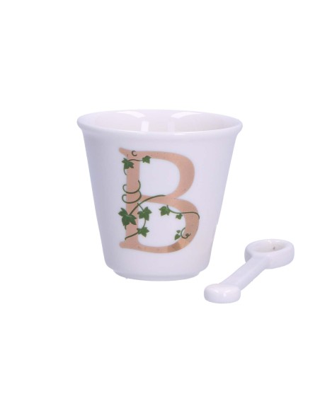 La Porcellana Bianca-Unico Bicchierino B C/Cucchiaino 75 CC Gb 75 Cm Gift Box