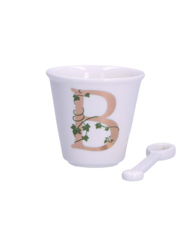La Porcellana Bianca-Unico Bicchierino B C/Cucchiaino 75 CC Gb 75 Cm Gift Box