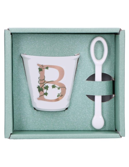 La Porcellana Bianca-Unico Bicchierino B C/Cucchiaino 75 CC Gb 75 Cm Gift Box