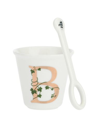 La Porcellana Bianca-Unico Bicchierino B C/Cucchiaino 75 CC Gb 75 Cm Gift Box
