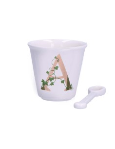 La Porcellana Bianca-Unico Bicchierino A C/Cucchiaino 75 CC Gb 75 Cm Gift Box
