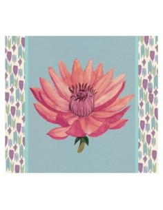 L'Oca Nera -  Tovaglietta Rigida Celeste 39x35 cm -  Riflessi di Loto