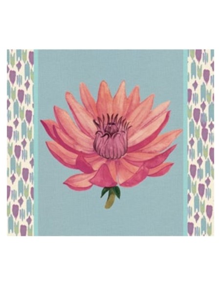 L'Oca Nera -  Tovaglietta Rigida Celeste 39x35 cm -  Riflessi di Loto
