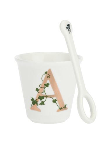 La Porcellana Bianca-Unico Bicchierino A C/Cucchiaino 75 CC Gb 75 Cm Gift Box