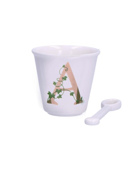 La Porcellana Bianca-Unico Bicchierino A C/Cucchiaino 75 CC Gb 75 Cm Gift Box