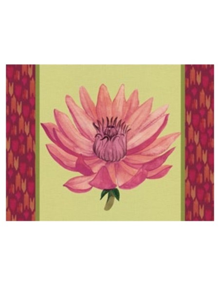 L'Oca Nera -  Tovaglietta Rigida Lime 39x29,5 cm -  Riflessi di Loto