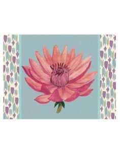 L'Oca Nera -  Tovaglietta Rigida Celeste 39x29,5 cm -  Riflessi di Loto