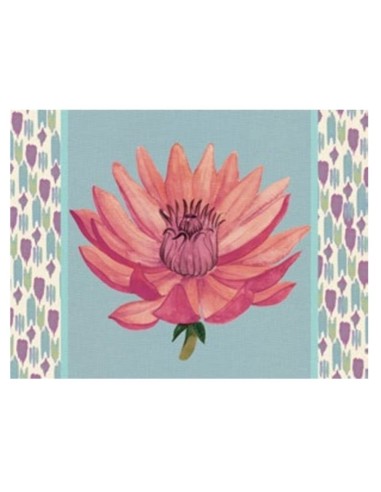 L'Oca Nera -  Tovaglietta Rigida Celeste 39x29,5 cm -  Riflessi di Loto