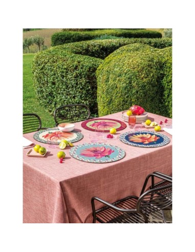 L'Oca Nera -  Tovaglietta Rigida Lime Ø39 cm -  Riflessi di Loto