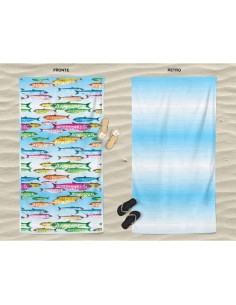 Daunex - Telo mare compact dry dis.Aquarium 100x170 cm