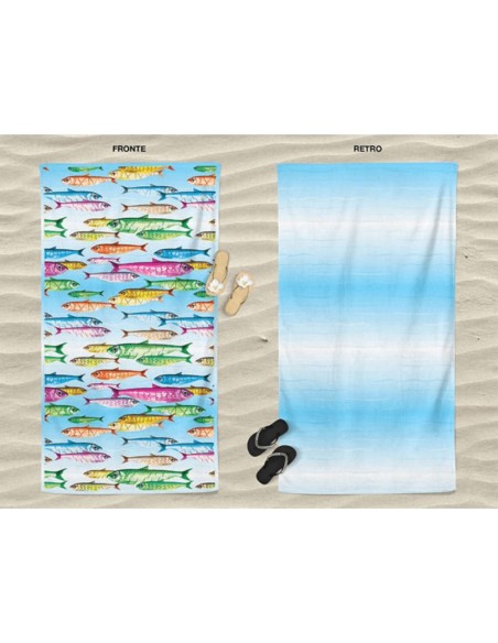 Daunex - Telo mare compact dry dis.Aquarium 100x170 cm