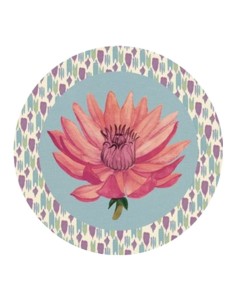 L'Oca Nera -  Tovaglietta Rigida Celeste Ø39 cm -  Riflessi di Loto