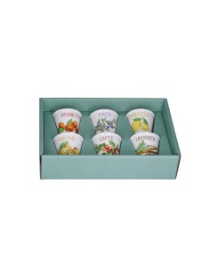 La Porcellana Bianca-Liquorelli 6 Bicchierini Mix 75 Cc 75 Cm Gift Box