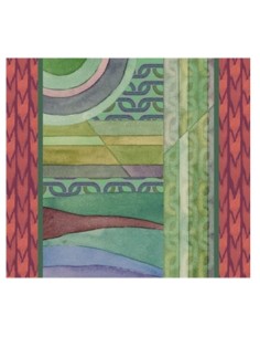L'Oca Nera -  Tovaglietta Rigida Cornice Ruggine 39x35 cm -  Orizzonti di Seta