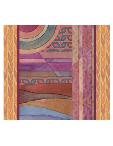 L'Oca Nera -  Tovaglietta Rigida Cornice Senape 39x35 cm -  Orizzonti di Seta
