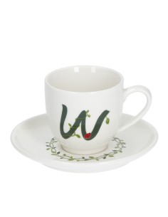 La Porcellana Bianca·tazza Caffe' C/p Lettera 'w' Cc 85 in Gift Box