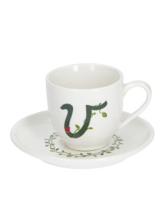 La Porcellana Bianca-Solotua Tazza Caffe' C/P 'V' Cc 90 Gb Gift Box 2