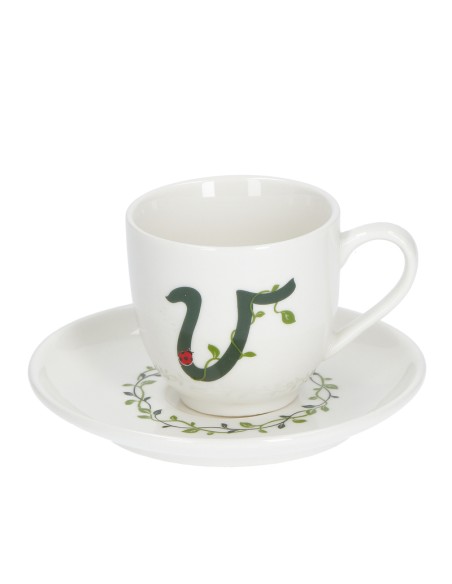 La Porcellana Bianca-Solotua Tazza Caffe' C/P 'V' Cc 90 Gb Gift Box