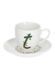 La Porcellana Bianca·tazza Caffe' C/p Lettera 't' Cc 85 in Gift Box