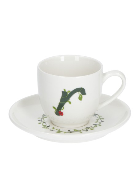 La Porcellana Bianca·tazza Caffe' C/p Lettera 'r' Cc 85 in Gift Box
