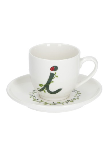 La Porcellana Bianca·tazza Caffe' C/p Lettera 'i' Cc 85 in Gift Box