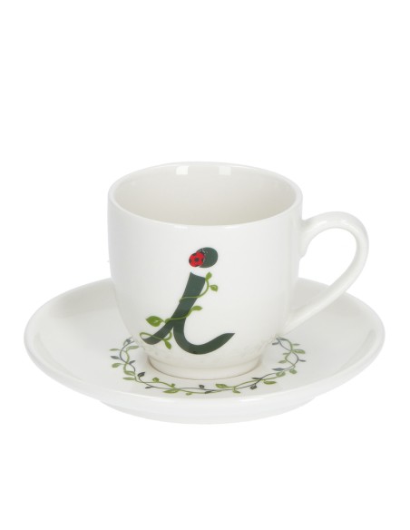La Porcellana Bianca·tazza Caffe' C/p Lettera 'i' Cc 85 in Gift Box