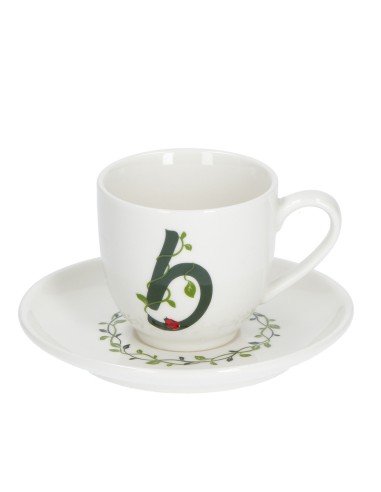 La Porcellana Bianca·tazza Caffe' C/p Lettera 'b' Cc 85 in Gift Box