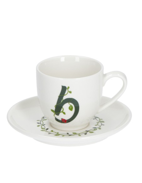 La Porcellana Bianca·tazza Caffe' C/p Lettera 'b' Cc 85 in Gift Box