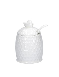 La Porcellana Bianca-Aperegina Zuccheriera C/Cuc 10X6,5 Cm Lb Gift Box