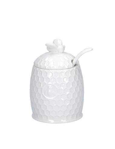 La Porcellana Bianca-Aperegina Zuccheriera C/Cuc 10X6,5 Cm Lb Gift Box