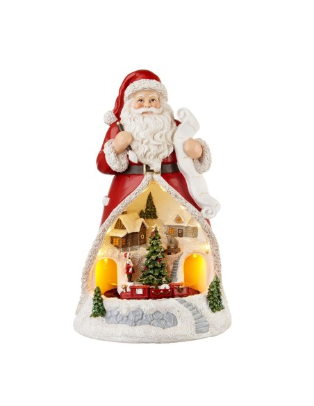 L'Oca Nera - Babbo Natale con Treno, Movimento, Musica e Led Ø19x30h
