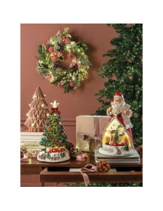 L'Oca Nera - Babbo Natale con Treno, Movimento, Musica e Led Ø19x30h 2