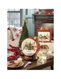 L'Oca Nera - Palla di Natale con Movimento, Musica e Led 18,5x16x22,5h 2